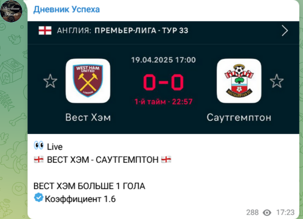 Дневник успеха Пост в Телеграмм