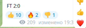 KotBet Реакции в Телеграмм