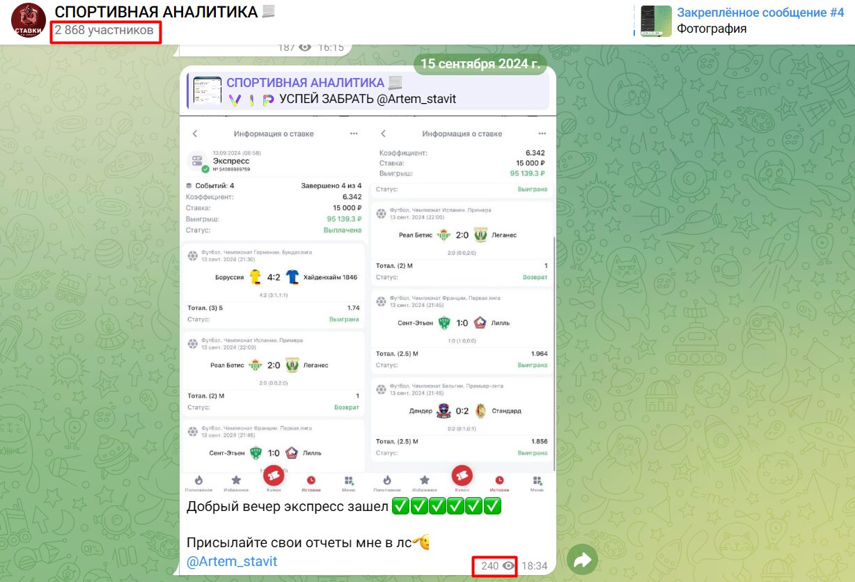 СПОРТИВНАЯ АНАЛИТИКА активность подписчиков