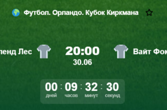 Футбол. Орландо. Кубок Киркмана