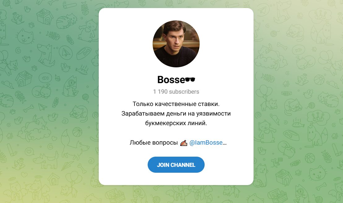 Bosse - ТГ канал