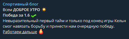 Спортивный блог статистика
