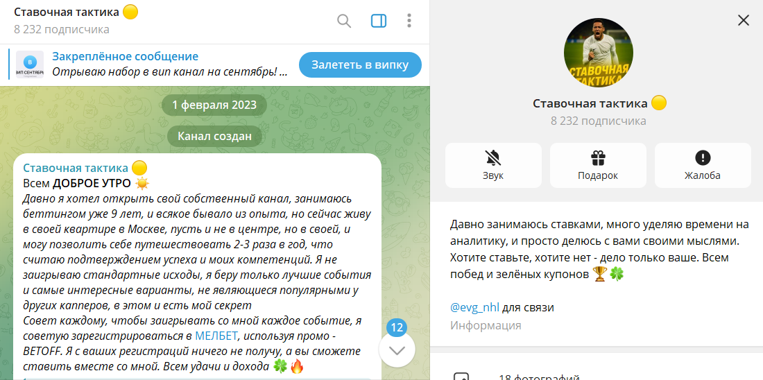 Вводная информация по телеграм-каналу Силовой прогноз
