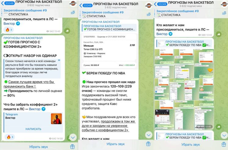 Грамотный подход к аналитике на канале ТГ Прогнозы на баскетбол