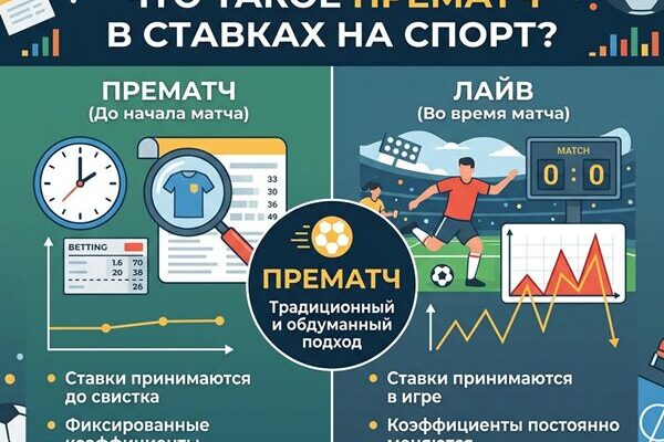 Что такое прематч в ставках