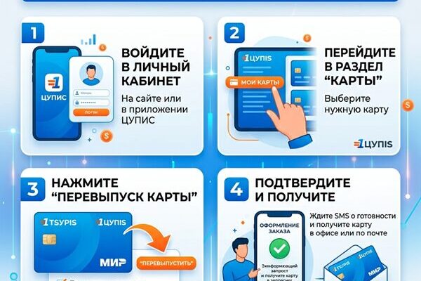 Как перевыпустить карту ЦУПИС