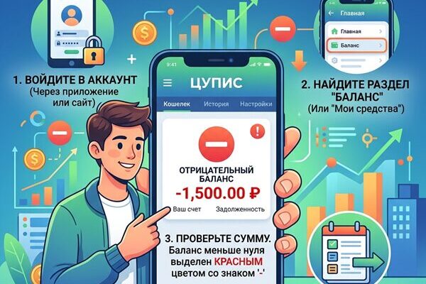 Как проверить минус в ЦУПИС