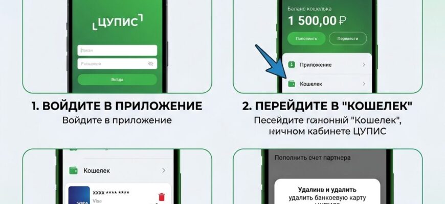 Как удалить карту в ЦУПИС
