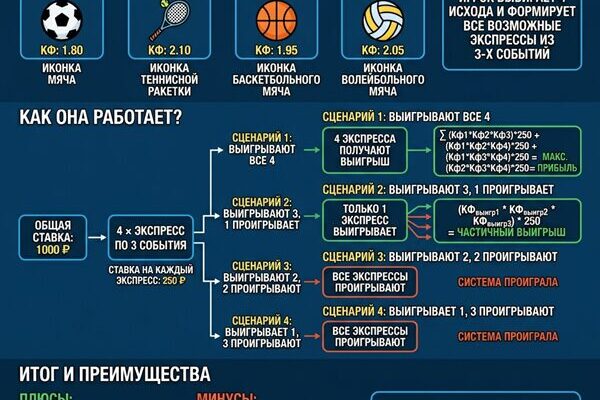Система 3 из 4 в ставках