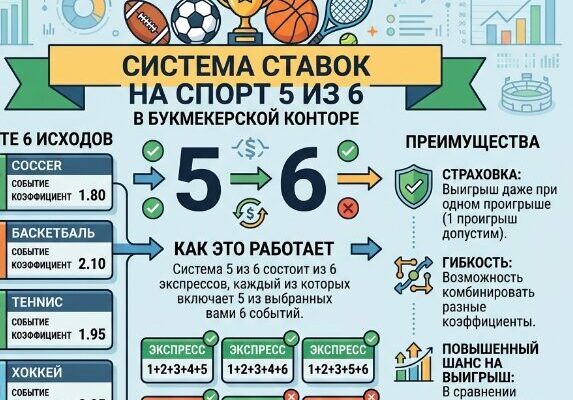 Система ставок 5 из 6