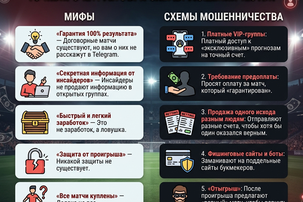 Договорные матчи на точный счет миф или реальность