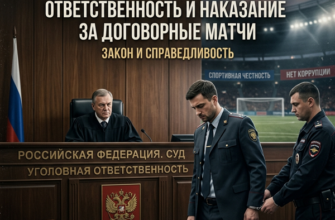 Ответственность и наказание за договорные матчи