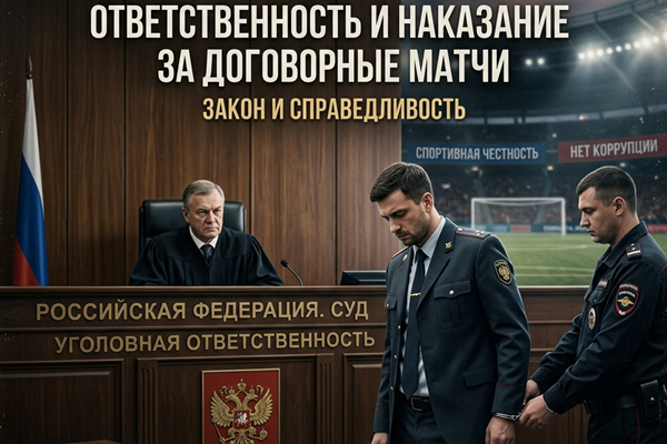 Ответственность и наказание за договорные матчи
