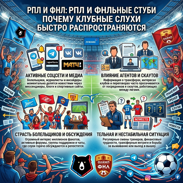 РПЛ и ФНЛ: почему клубные слухи быстро распространяются